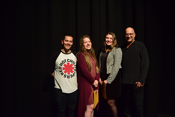 Graphic Design Awardees - Carlos Sanchez, Jennelle Parra, Teresa Johnston