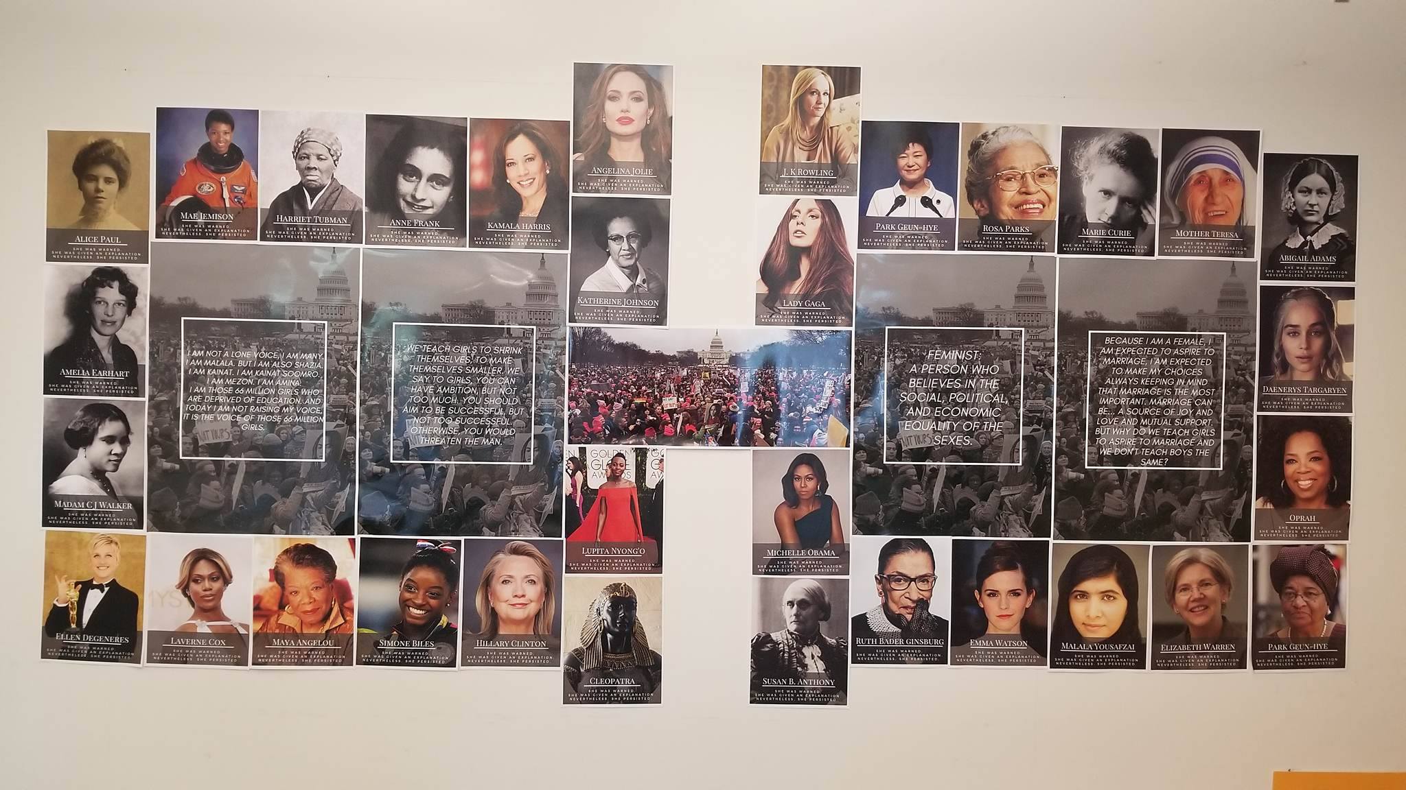 Women's History month installation